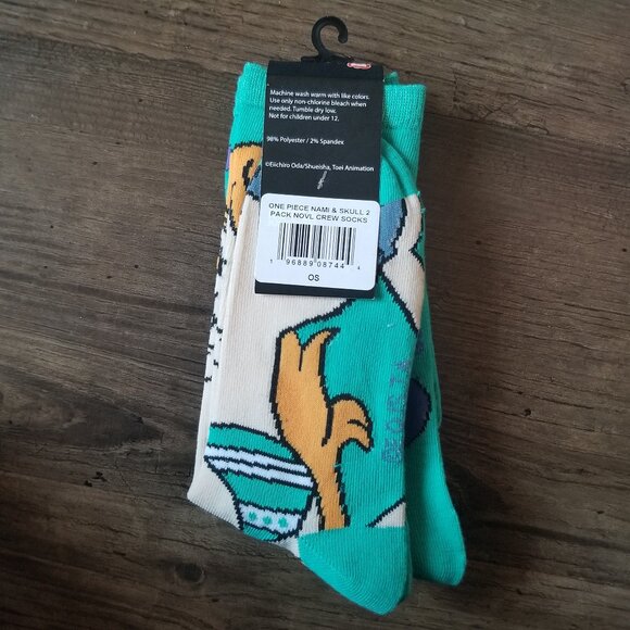 One Piece Nami and Skull 2 pairs of socks - Picture 2 of 7